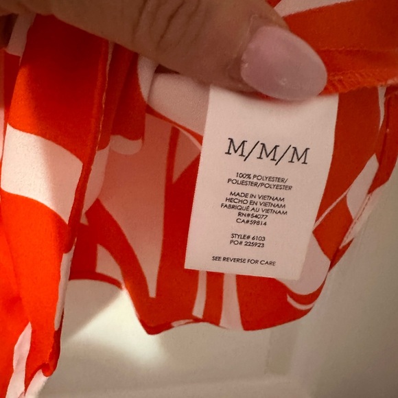 Cabi Orange Blouse Sz M - Picture 3 of 4